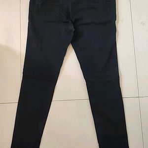 Black Cotton Jeans