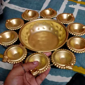 Diwali Show Piece And Candles Holder