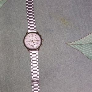 Peach Chain Watch