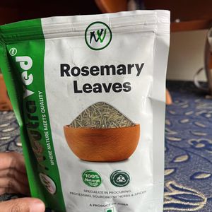 Chamomile Tea And Rosemary Leaves