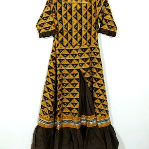 Libas Multicolor Printed Gown