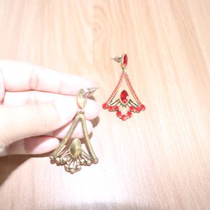 Red Stone Earrings