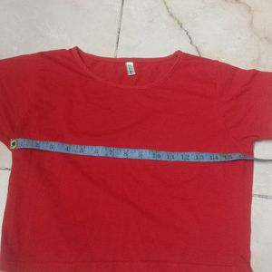 Red Crop Top New