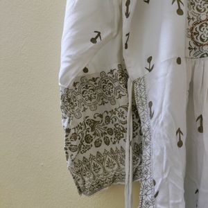 Festive Off White Kurta