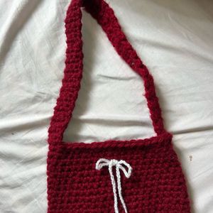 Crochet hand bag