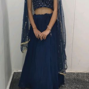 Heavy Beautiful Off shoulder Lengha