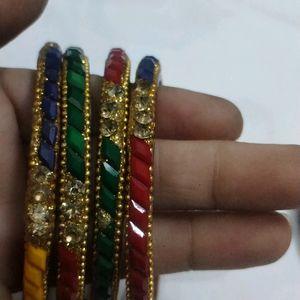 Glass Bangle Set Of 6