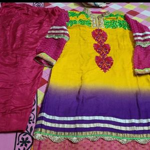 Very attractive plazoo suit & duppata