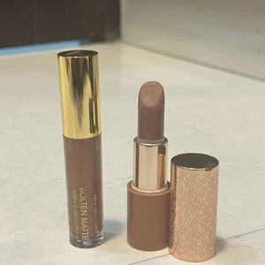 Nude Lipstick Lipgloss Combo