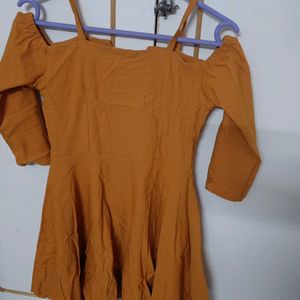 Mustard Dress For Party