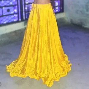 Yellow Long Skirt With Ordinary Free