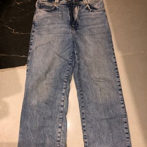 Light Blue Zara Straight Denims