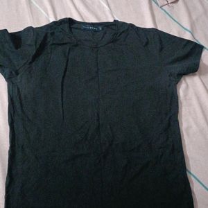 Black Round Neck T Shirt Men From Zara