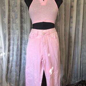 Pink Top And Pant ( Combo)