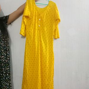 Beautiful Bright Yellowish Kurti 😍