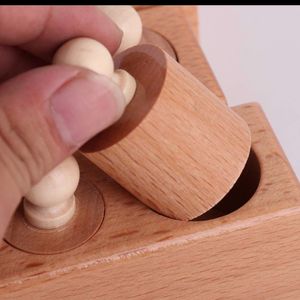 Wooden Knobbed Cylinders - Plain