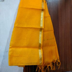 Yellow Net Dupatta