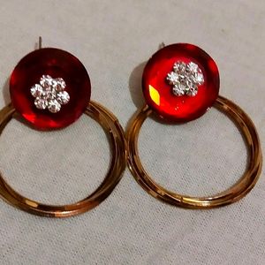 Red and Golden Earings