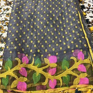 Used Cotton Jamdani Saree