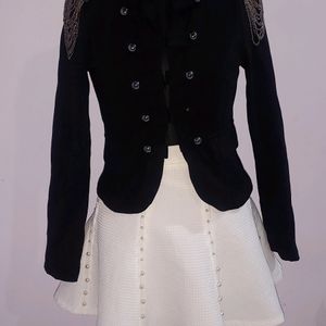 Classy Black Embellished Blazer