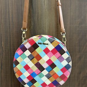 DailyObject Multicoloured Round Sling Bag