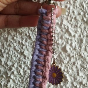 Macrame Charm Keychain!