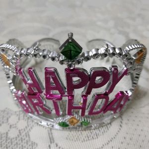 Happy Birthday  Crown For Small Girls