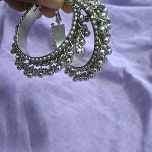 Silver Hoops