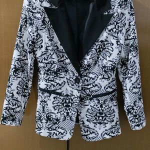 Black And White Blazer