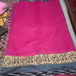 Kota Doria Saree Without Blouse