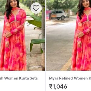 370 Fixed price beautiful Aaliya Cut Gown/ Dupatta