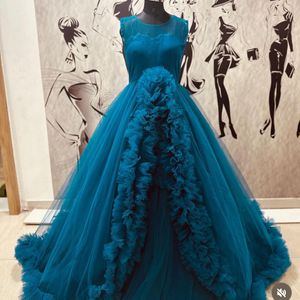 Designer Ruffle Gown