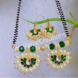 Peacock pendant Mangalsutra