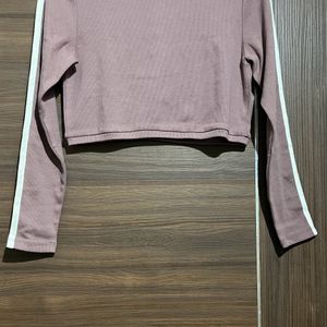 Mauve Solid Top with Skirt