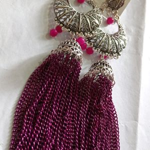 Beauty Full Rani Pink Earrings