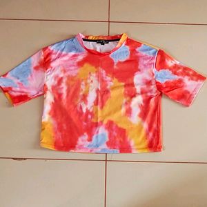 Tie Die Crop Top