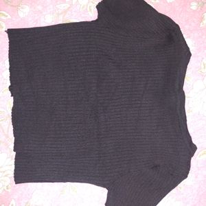 Black Slim Fit Crop Top