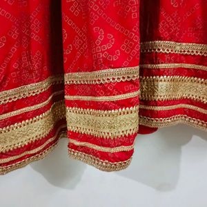 Rajasthani Red Anarkali Kurta Set