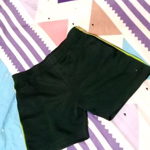 Green Coloured Sports Shorts