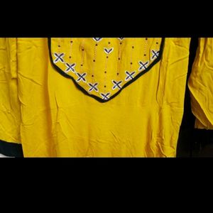 Yellow Anarkali