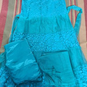 Sea Green Anarkali Suit Set