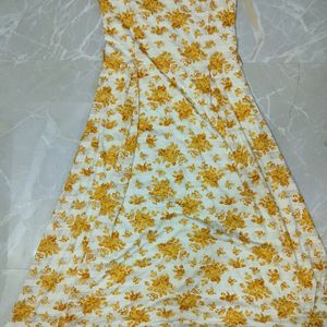 Yellow Floral Grown / Wester Maxi Dress