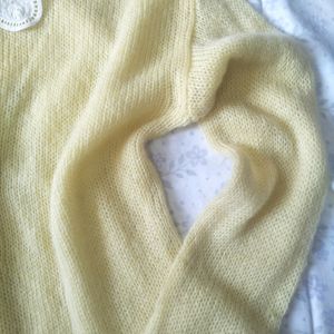 Yellow Knitted Cardigan