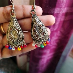 Beautiful Silver Oxidized Earrings