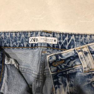 Light Blue Zara Straight Denims