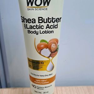 Wow Shea Butter With Lactic Acid Moisturizer