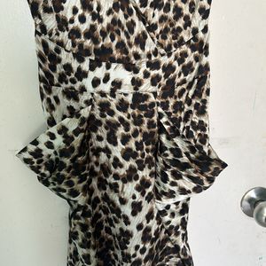 VOV ANIMAL PRINT ELEGANT DRESS