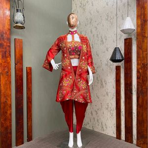 Indo western dress with jacket