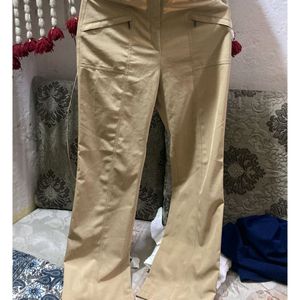 Beige Color Trousers