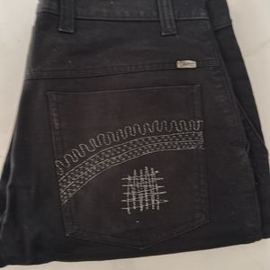 A black denim jeans